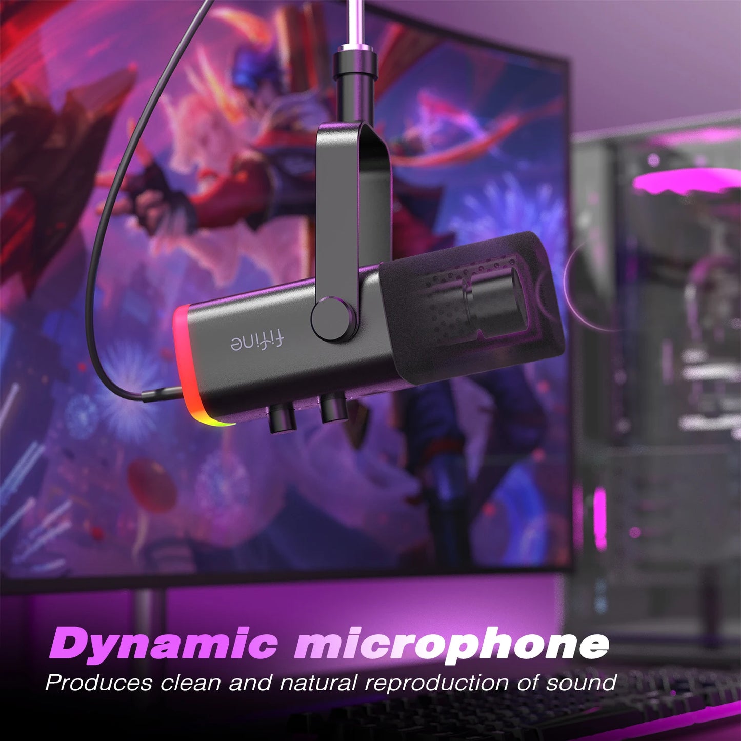 FIFINE USB/XLR Dynamic Ampligame AM8