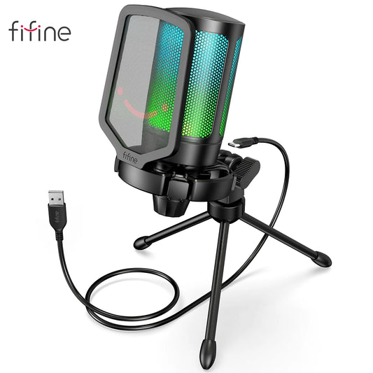 Microfone FIFINE A6V USB RGB