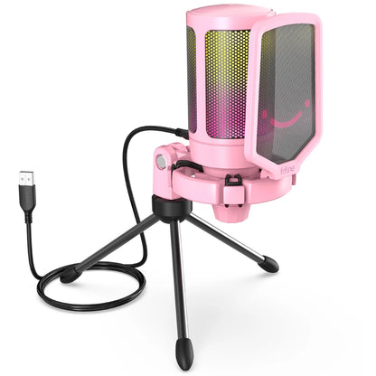 Microfone FIFINE A6V USB RGB