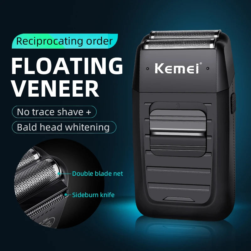 Barbeador Sem Fio Kemei Recarregável KM-1102