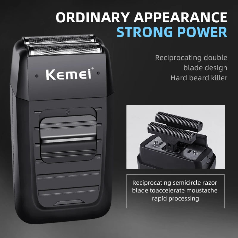 Barbeador Sem Fio Kemei Recarregável KM-1102
