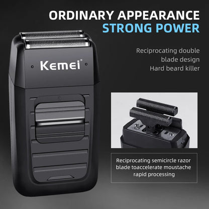 Barbeador Sem Fio Kemei Recarregável KM-1102